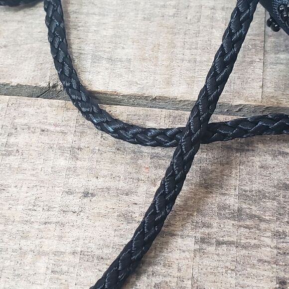 VINTAGE SIGNATURE STUDIO Zip Top Beaded Crossbody Evening Bag - Picture 10 of 10